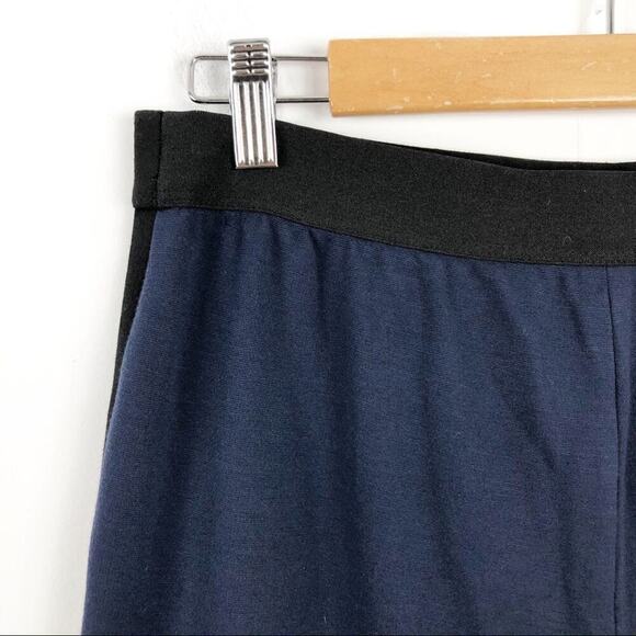 BCBGMaxAzria Gianni Black & Navy Contrast Colorblock Cargo Pants Small - Picture 13 of 15